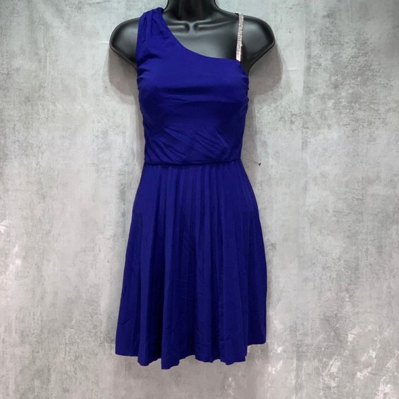 BCX Dresses & Skirts - BCX Royal Blue Juniors' Asymmetrical Embellished S